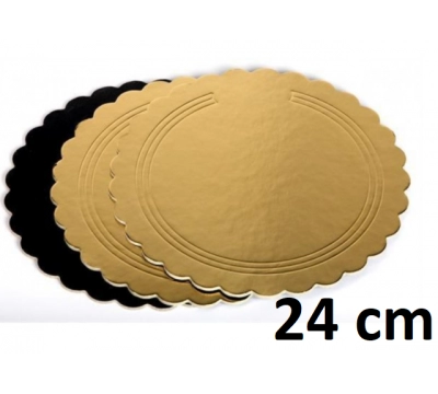 Zlatý podnos 24 cm - hrubý